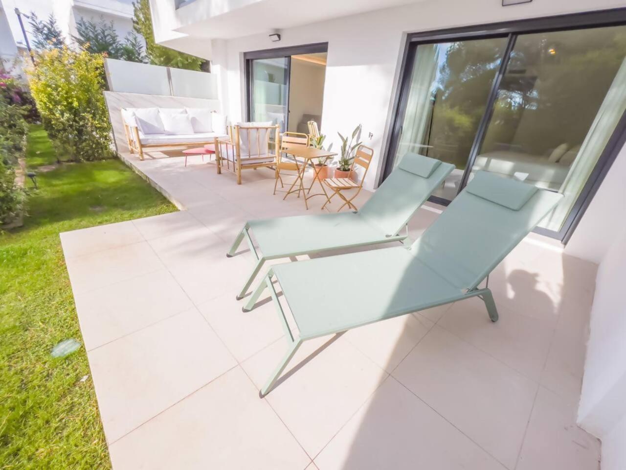 Bajo Con Jardin En La Milla De Oro Daire Marbella Dış mekan fotoğraf