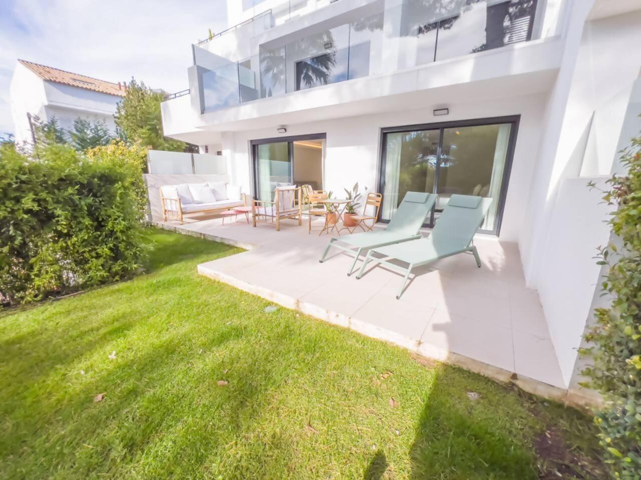 Bajo Con Jardin En La Milla De Oro Daire Marbella Dış mekan fotoğraf