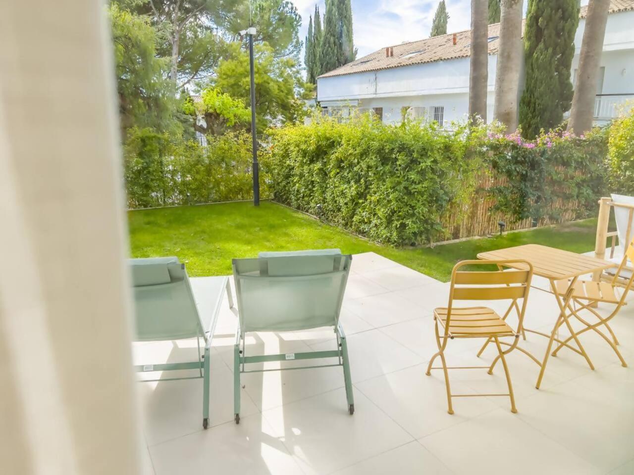 Bajo Con Jardin En La Milla De Oro Daire Marbella Dış mekan fotoğraf